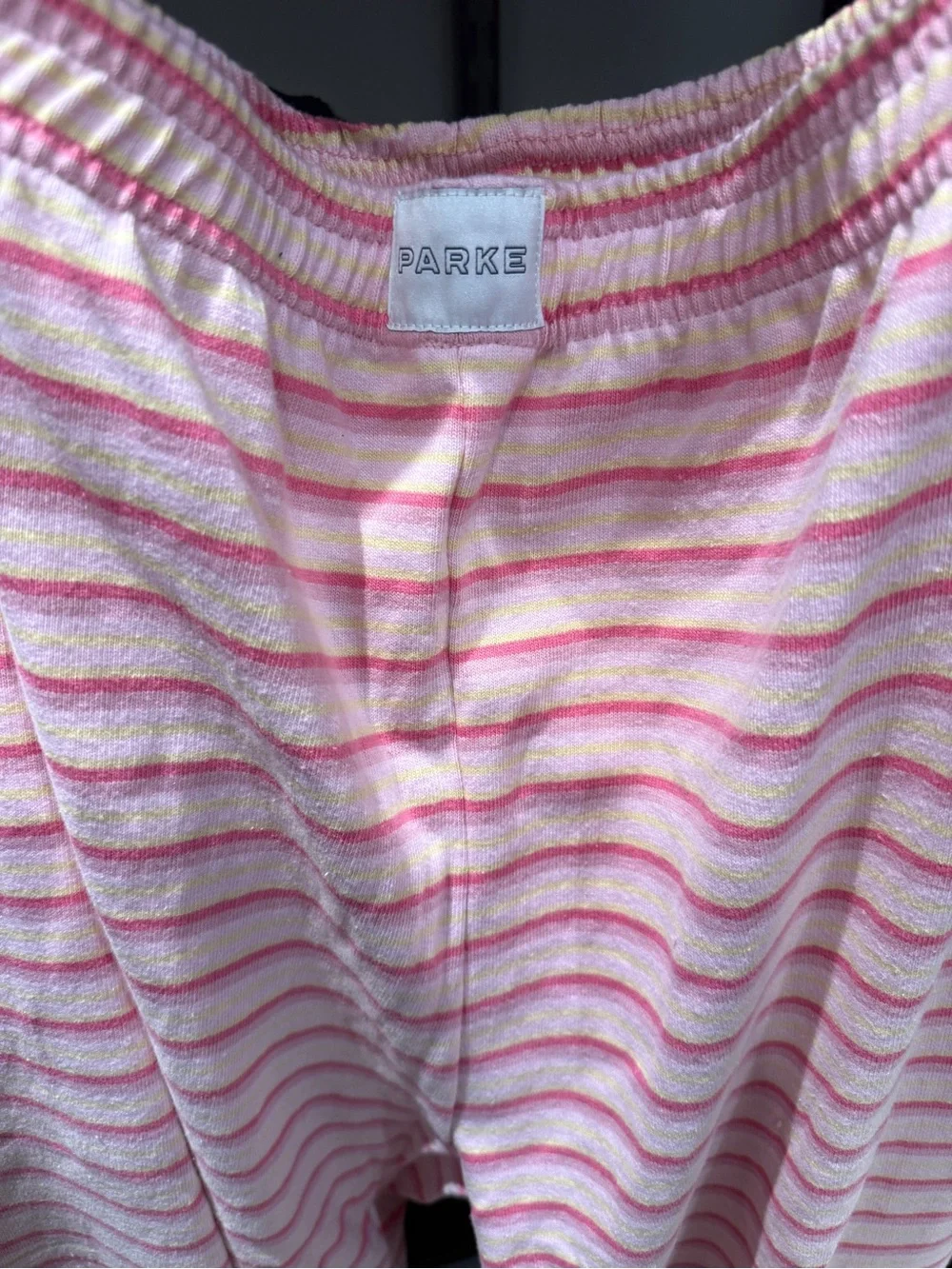 PARKE Pink & Cream Striped Lounge Pants - Picture 2 of 3